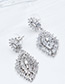 Fashion Silver Color Flower Decorated Pure Color Earrings