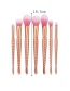 Fashion Multi-color Color Matching Decorated Mermaid Makeup Brush(7pcs)