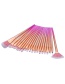 Fashion Pink Color Matching Decorated Mermaid Makeup Brush(20pcs)