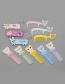 Fashion Multi-color Cat&rabbirt Shape Decorated Pure Color Simple Comb (Send Randomly)