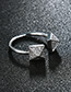 Fashion Silver Color Cone Shape Decorated Pure Color Ring