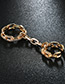 Fashion Gold Color Chains Decorated Pure Color Simple Ring