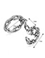 Fashion Silver Color Chains Decorated Pure Color Simple Ring