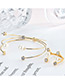 Trendy Gold Color Pearl&diamond Decorated Open Pure Color Jewelry Set