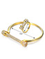 Trendy Gold Color Diamond Decorated Pure Color Simple Jewelry Set