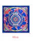 Fashion Blue Cartoon Pattern Decorated Color Matching Scarf