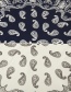 Trendy Coffee+white Cashew Nuts Pattern Decorated Color Mathing Scarf