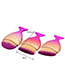 Fashion Pink Mermaid Shape Decorated Pure Color Cosmetic Brush (3 Pcs)