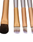Fashion Champagne Geometry Decorated Color Matching Cosmetic Brush (12pcs)