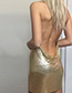 Trendy Gold Color Sequins Decorated Pure Color Simple Body Chain