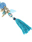 Fashion Dark Blue Tassel Pendant Decorated Long Necklace
