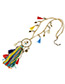 Fashion Multi-color Tassel&shell Pendant Decorated Long Necklace