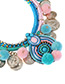 Fashion Multi-color Fuzzy Balls Decorated Color Matching Pom Necklace