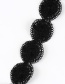 Vintage Black Round Shape Decorated Choker