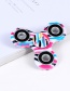 Fashion White+pink Color-matching Decorated Spinner