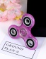 Fashion Purple Pure Color Decorated Spinner