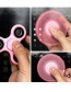 Fashion Pink Pure Color Decorated Spinner