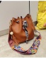 Fashion Brown Tassel Decorated Simple Shoulder Bag(2pcs)