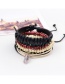 Fashion Multi-color Feather Decorated Multi-layer Simple Bracelet(4pcs)