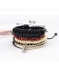 Fashion Multi-color Feather Decorated Multi-layer Simple Bracelet(4pcs)