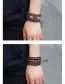 Fashion Brown Color Matching Decorated Simple Bracelet(6pcs)