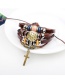 Fashion Brown Cross Pendant Decorated Multi-layer Bracelet
