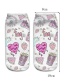 Fashion Multi-color Printing Watermelon Pattern Decorated Color Matching Sock