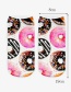 Fashion Multi-color Printing Donuts Pattern Decorated Color Matching Sock