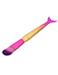 Fashion Pink+gold Color Color Matching Decorated Mermaid Makeup Brush (1pc)