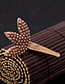 Fashion Gold Color Leaf Shape Decorated Pure Color Hairpin