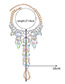 Fashion Multi-color Full Diamond Decorated Simple Anklet