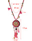 Trendy Coffee Tassel&shell Pendant Decorated Simple Necklace