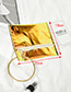 Trendy Yellow Circular Ring Decorated Pure Color Handbag