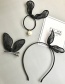 Lovely Black Rabbit Ears Decorated Pure Color Hairpin
