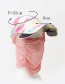 Trendy Pink Color Matching Decorated Anti-ultraviolet Hat