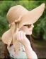 Trendy White Bowknot Decorated Pure Color Anti-ultraviolet Hat