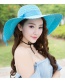 Trendy Yellow Bowknot Decorated Pure Color Anti-ultraviolet Hat