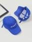 Fashion Blue Queation Mark Pattern Decorated Pure Color Cap