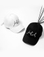 Fashion White Embroidery Letter Decorated Baseball Cap