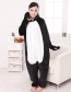 Fashion Black Penguin Shape Decorated Simple Nightgown