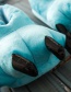 Fashion Blue Dinosaur Shape Decorated Pure Color Chid Shoes