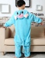 Fashion Blue Elephant Shape Decorated Chid Nightgown