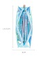 Elegant Blue Tassel Decorated Pure Color Simple Pencil Case