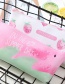 Fashion Pink Strawberry Pattern Decorated Pure Color Pencil Case