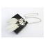 Fashion White Feather Pendant Decorated Semicircle Shape Simple Necklace