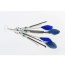 Elegant Blue Beads&feather Pednat Decorated Simplle Earring