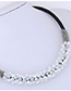 Elegant White Round Shape Decorated Necklace