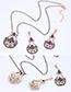 Vintage Black Hollow Out Decorated Jewelry Sets