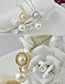 Elegant Gold Color Pearls&diamond Decorated Jewelry Sets