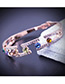 Fashion Multi-color Diamond Decorated Simple Bracelet